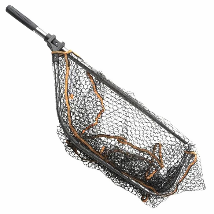 Pike / Predator Savage Gear  Pro Folding Rubber Large Mesh Landing Net «  Wildfishinggear